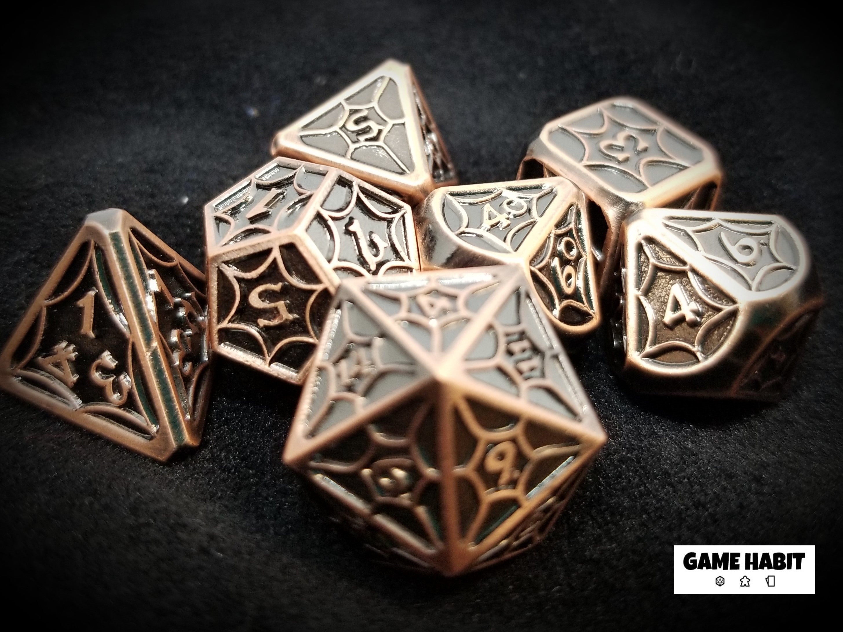 Game Habit Crazy Wootini Poly 7 Dice Set | Odin's Place