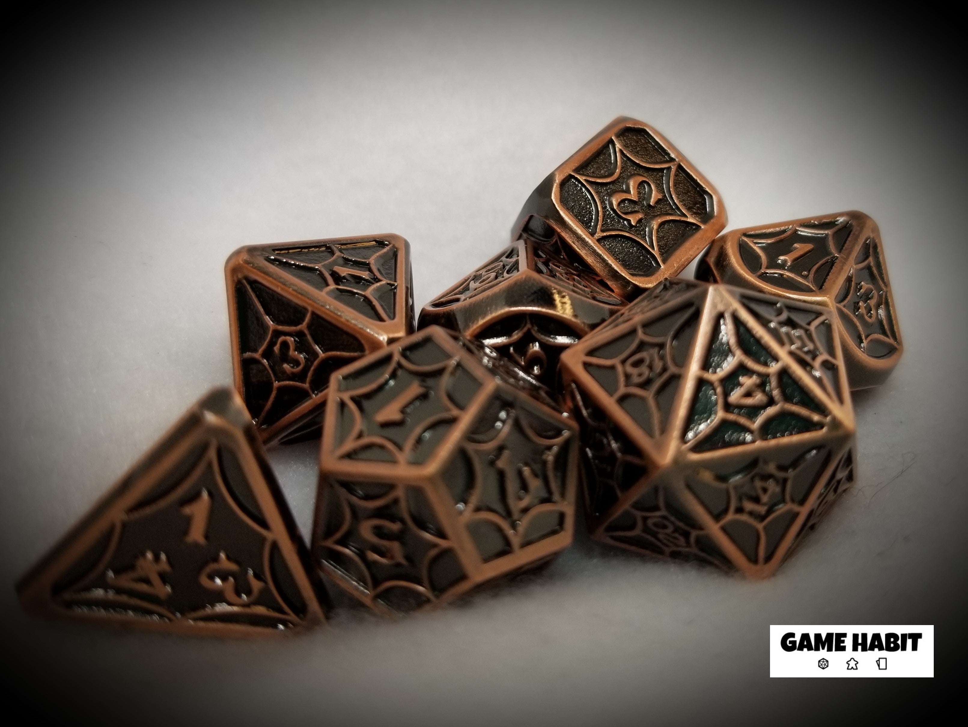 Game Habit Crazy Wootini Poly 7 Dice Set | Odin's Place
