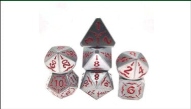 Game Habit Philadelphia Style Metal Poly 7 Dice Set | Odin's Place
