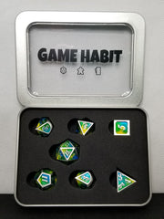 Game Habit It's 5 O'Clock Somewhere Poly 7 Dice Set | Odin's Place