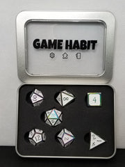 Game Habit Frosted Birthday Cake Poly 7 Dice Set | Odin's Place