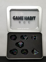 Game Habit Pride Power Poly 7 Dice Set | Odin's Place