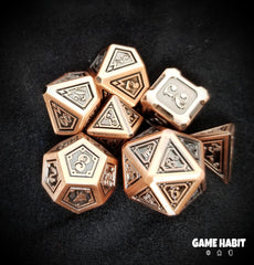 Game Habit Are You Not Entertained? Metal Poly 7 Dice Set | Odin's Place