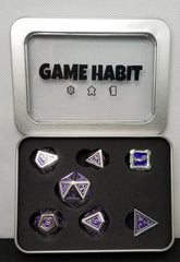 Game Habit Purple People Eater Poly 7 Dice Set | Odin's Place
