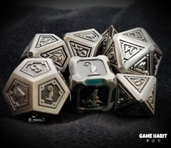 Game Habit Rock-A-Feller Poly 7 Dice Set | Odin's Place