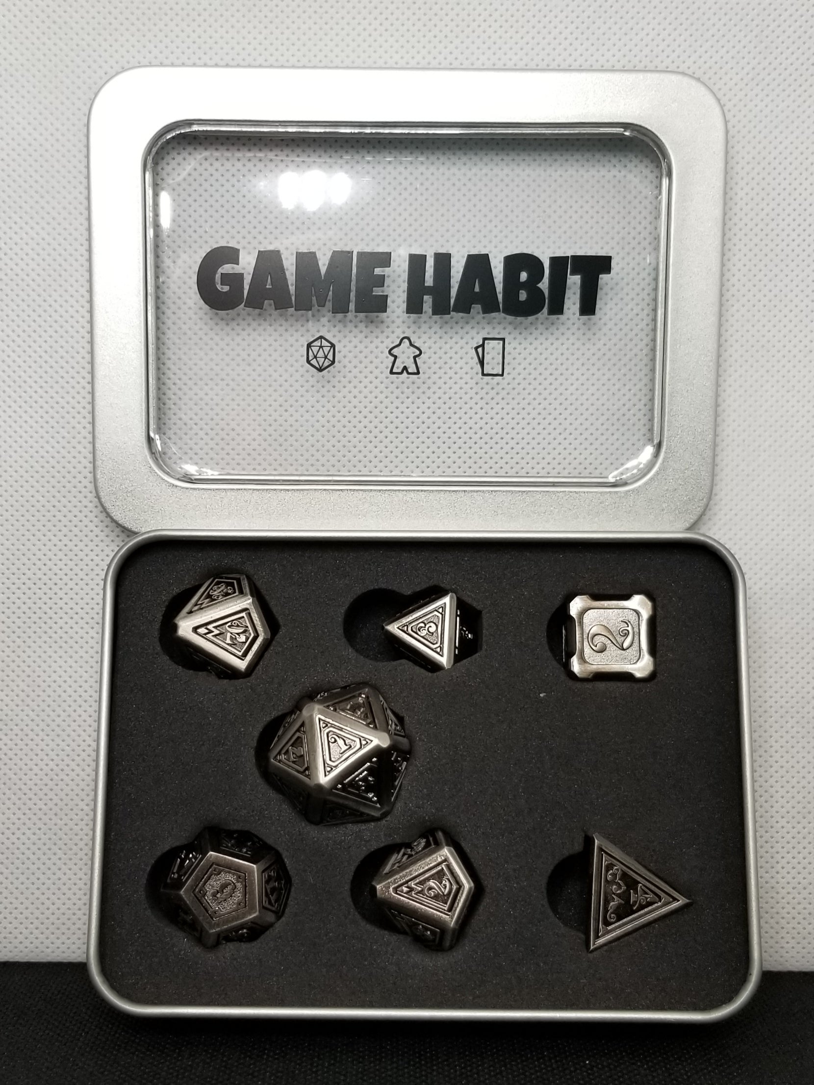 Game Habit Rock-A-Feller Poly 7 Dice Set | Odin's Place