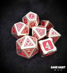 Game Habit Blood of My Enemies Poly 7 Dice Set | Odin's Place