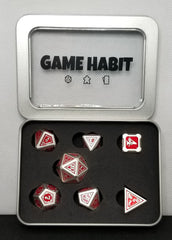 Game Habit Blood of My Enemies Poly 7 Dice Set | Odin's Place