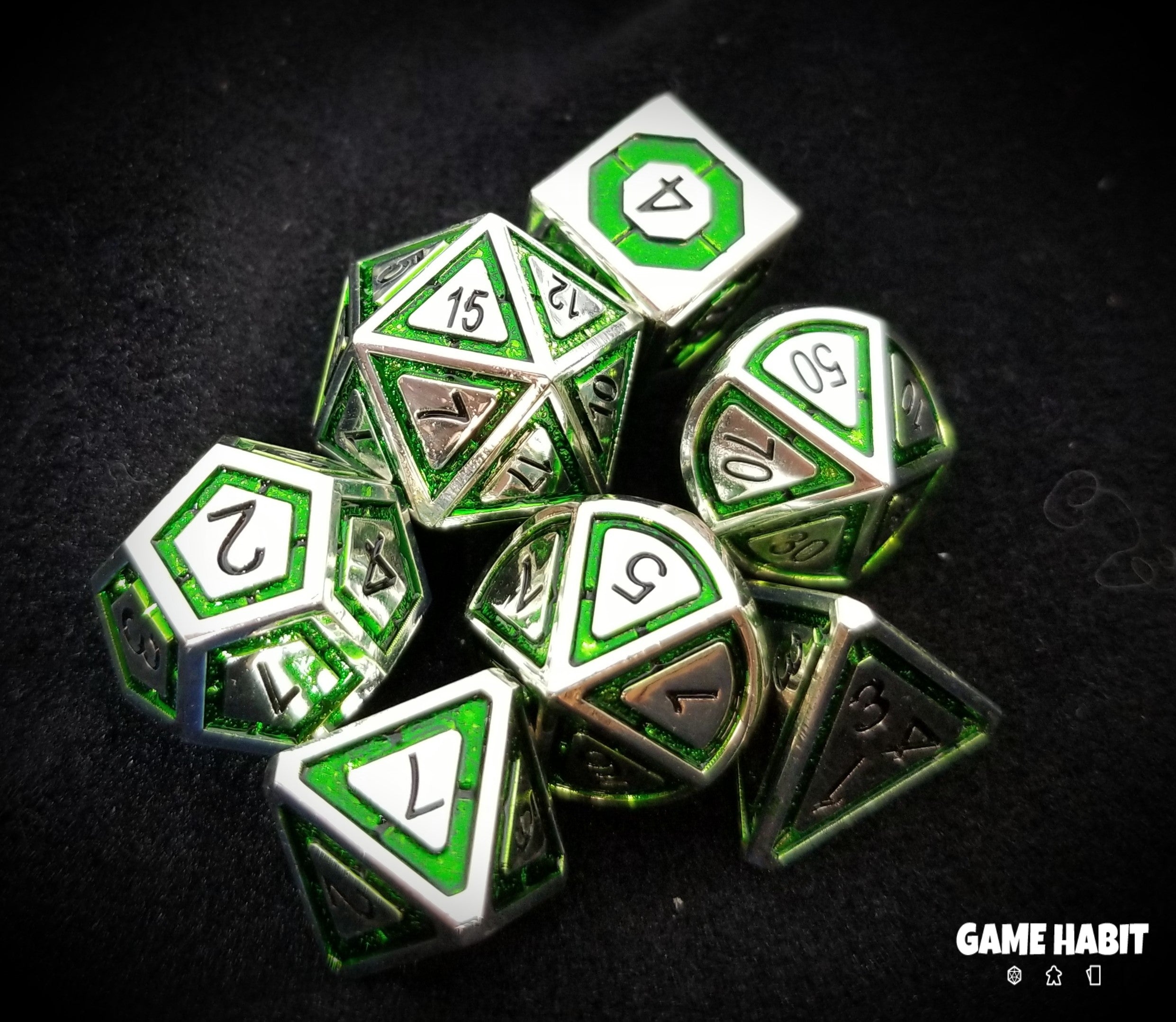 Game Habit Glitch in the Matrix Poly 7 Dice Set | Odin's Place