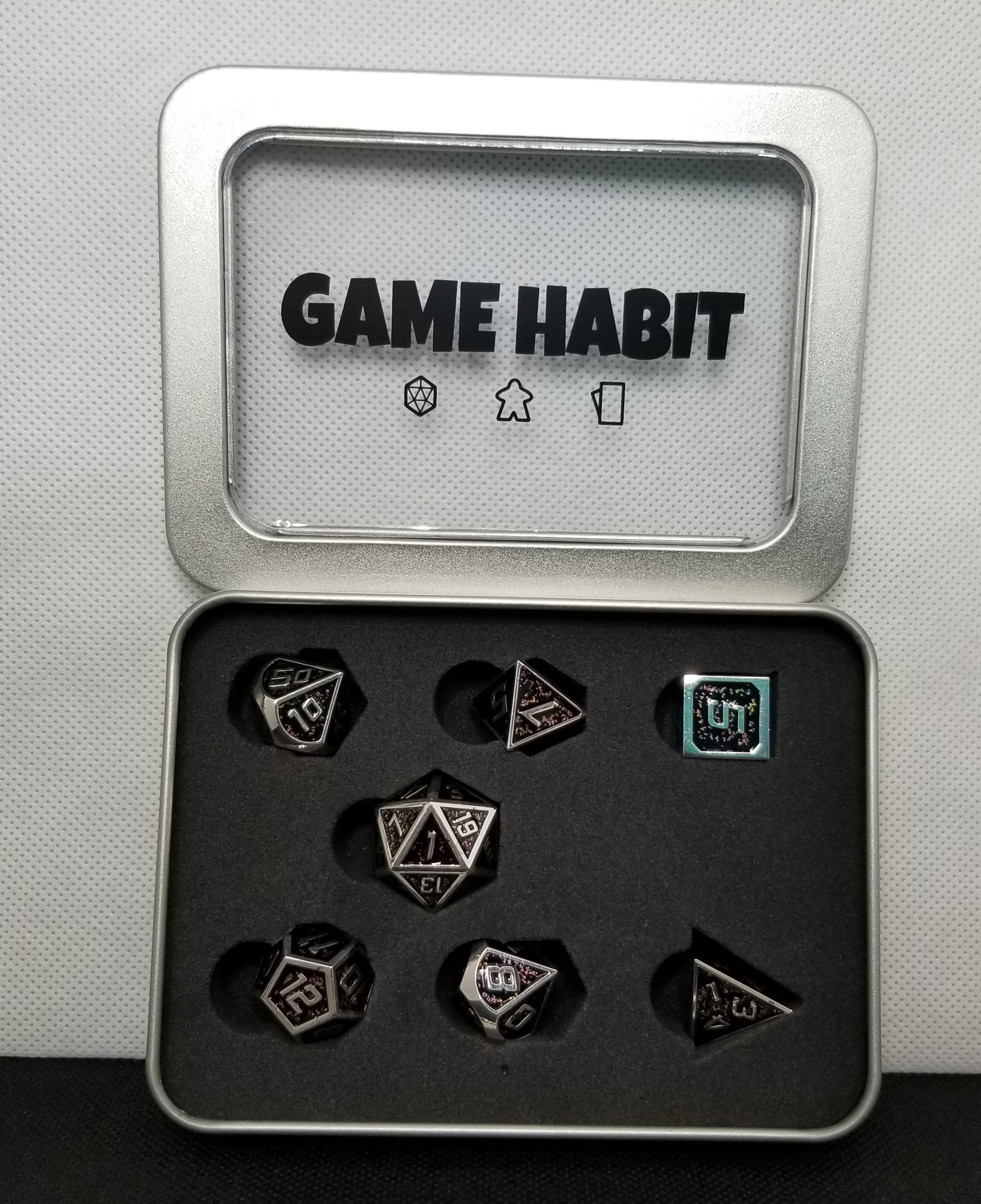 Game Habit Galaxy Quest Poly 7 Dice Set | Odin's Place