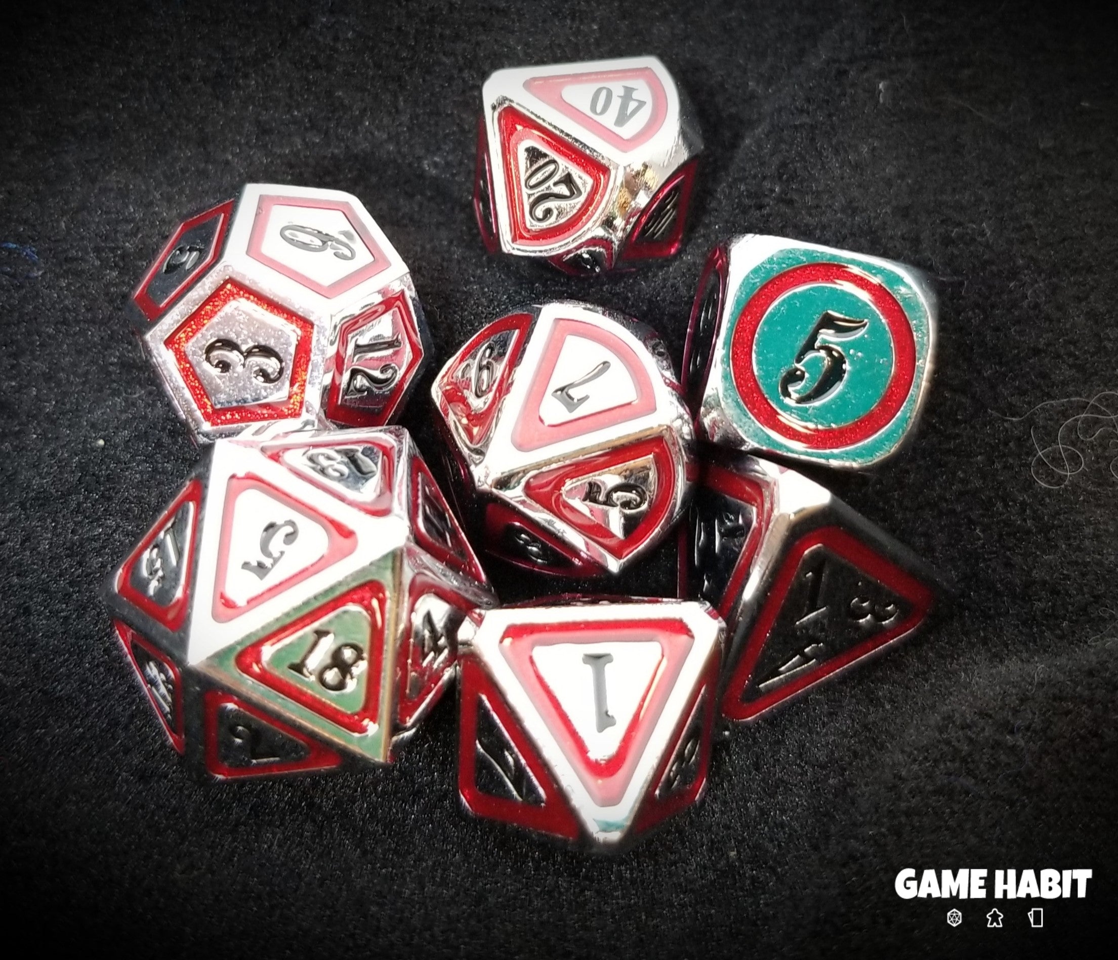 Game Habit London Calling Poly 7 Dice Set | Odin's Place