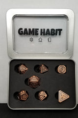 Game Habit Penny For Your Thoughts Poly 7 Dice Set | Odin's Place