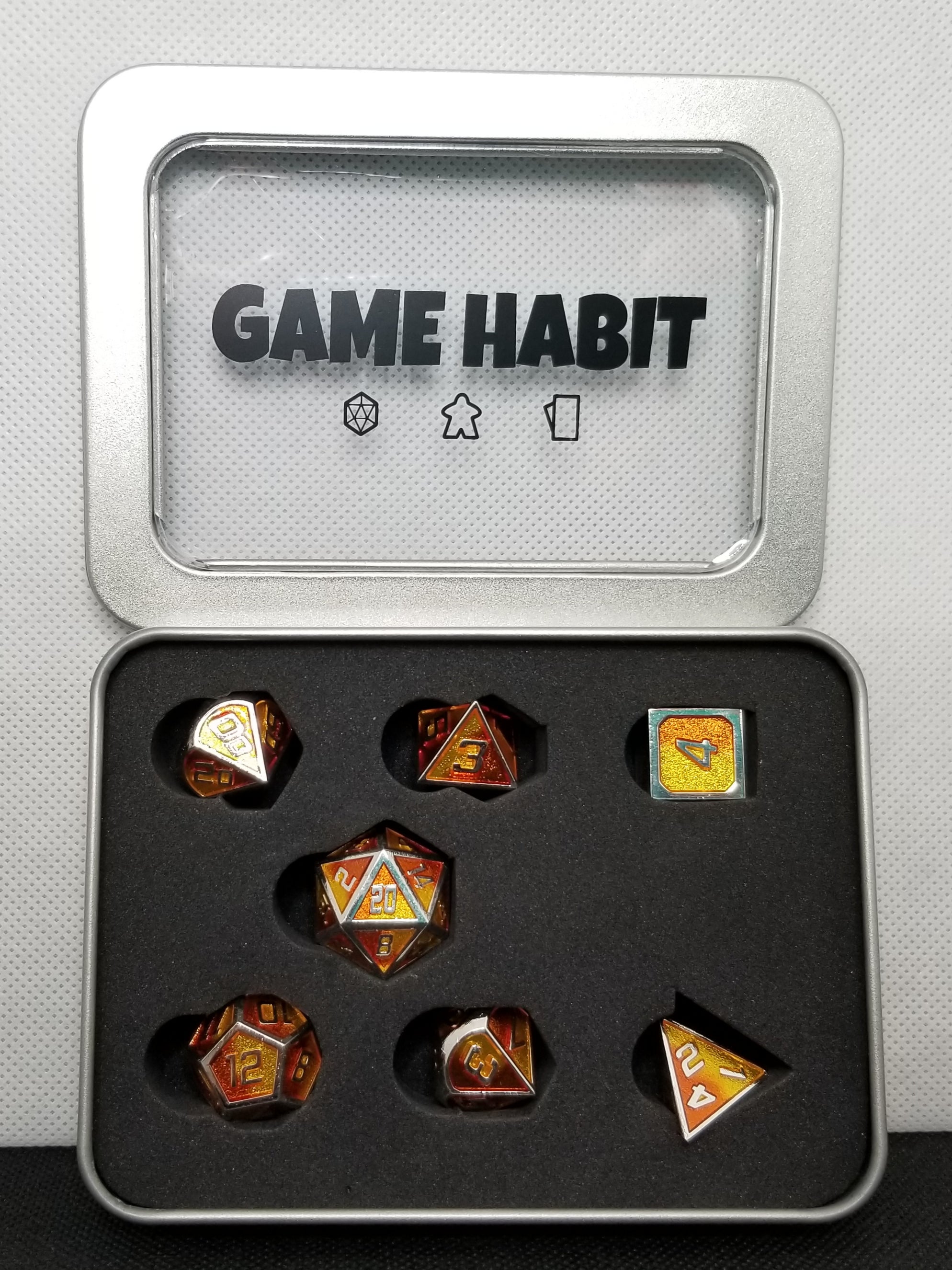 Game Habit Every Day is Halloween Poly 7 Dice Set | Odin's Place