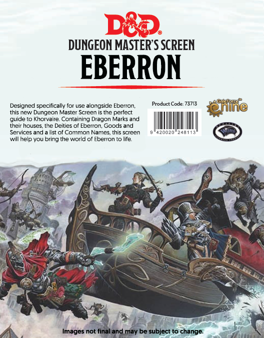 Dungeons and Dragons Eberron DM Screen | Odin's Place