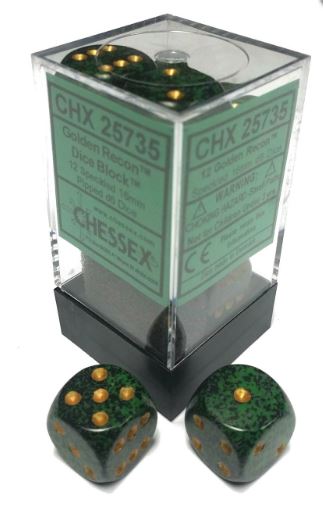 Chessex Speckled: 16mm D6 Golden Recon (12) | Odin's Place
