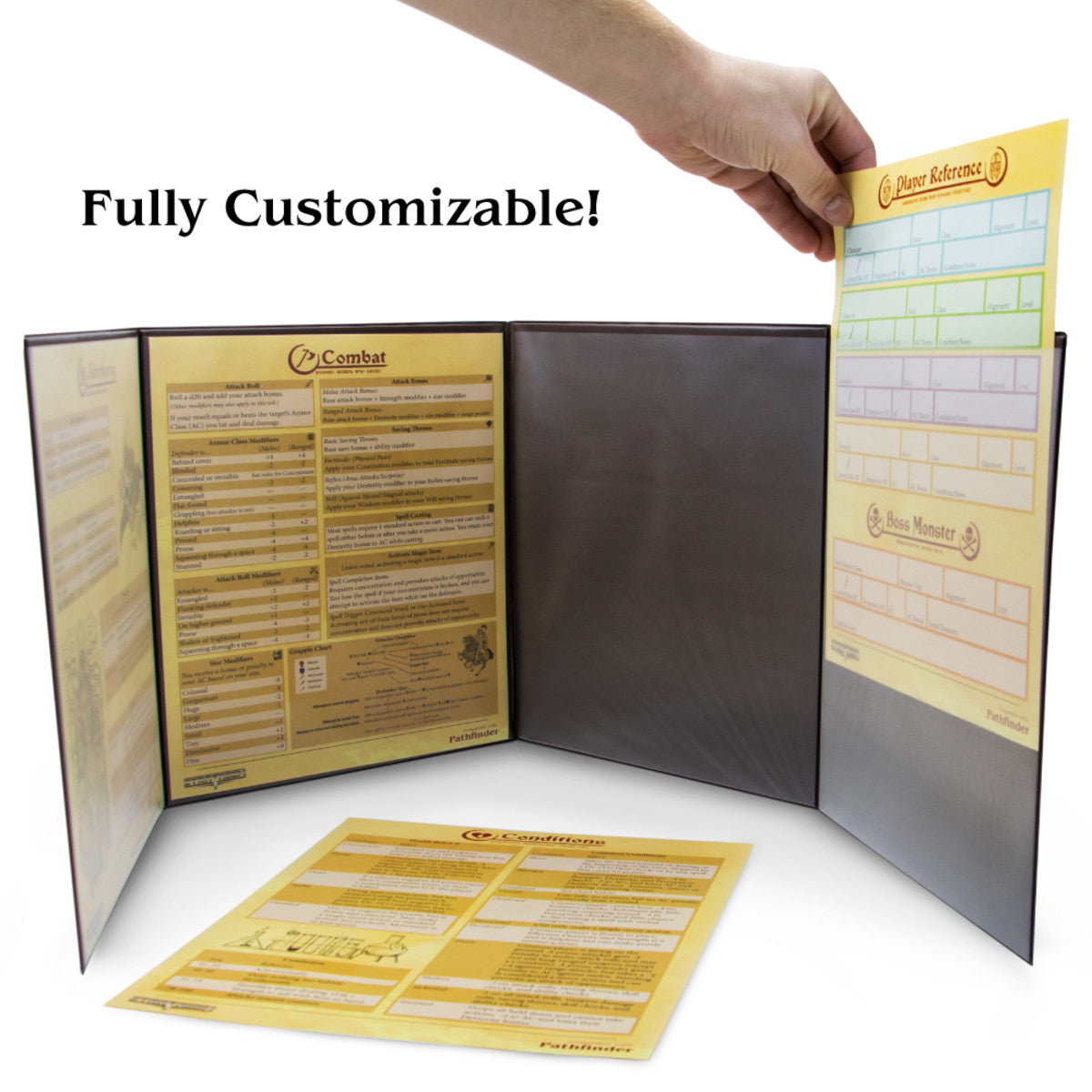 Brybelly The Master's Tome Customizable DM Screen in Assorted Colors | Odin's Place