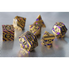 Forged Gaming Gnomish Riches Poly 7 Metal Dice Set | Odin's Place