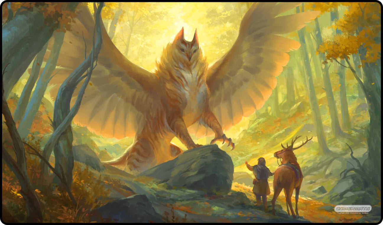 Gamermats Golden Forest Playmat - Stitched | Odin's Place