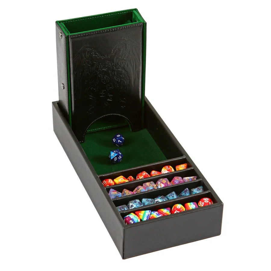 Forged Gaming Citadel Dice Tower and Tray - Green | Odin's Place