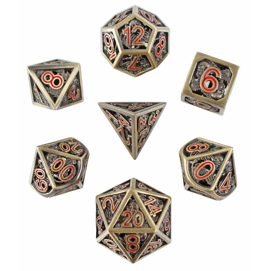 Forged Gaming Grim Fate Poly 7 Metal Dice Set | Odin's Place