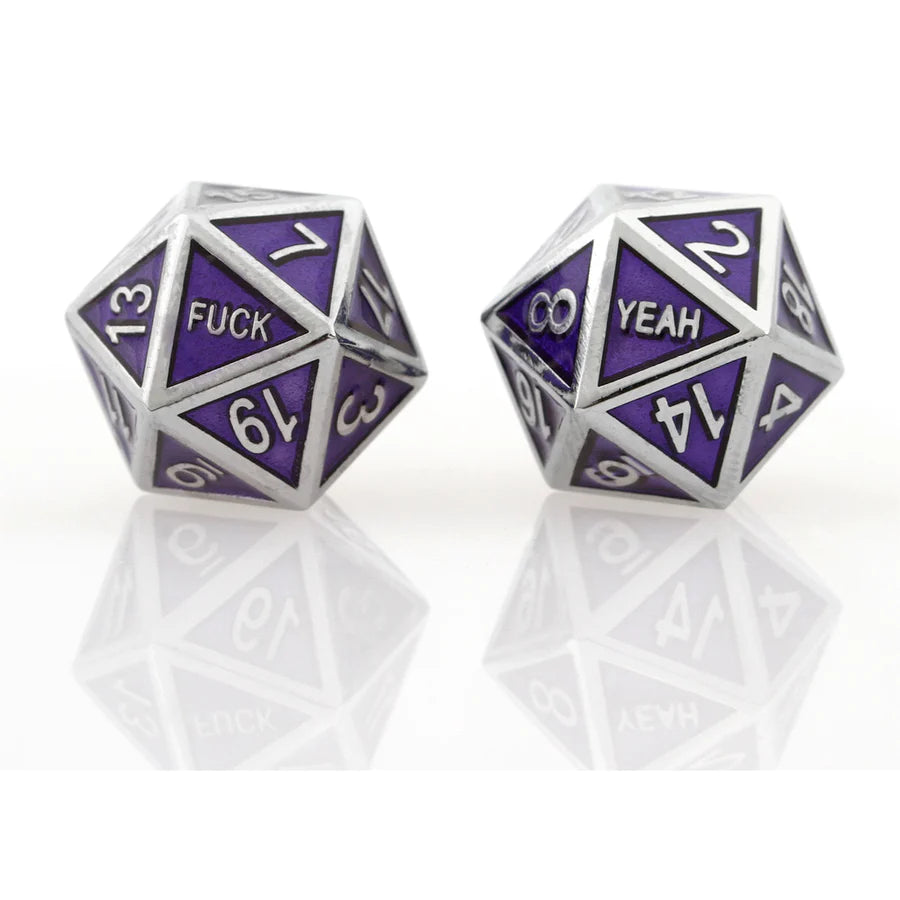 Forged Gaming F*ck Yeah Poly 7 Metal Dice Set | Odin's Place