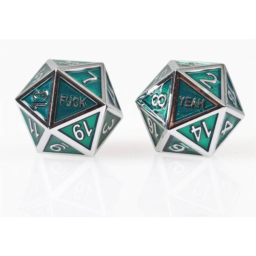 Forged Gaming F*ck Yeah Poly 7 Metal Dice Set | Odin's Place