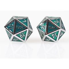 Forged Gaming F*ck Yeah Poly 7 Metal Dice Set | Odin's Place