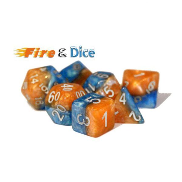 Halfies Fire and Dice Poly 7 set | Odin's Place