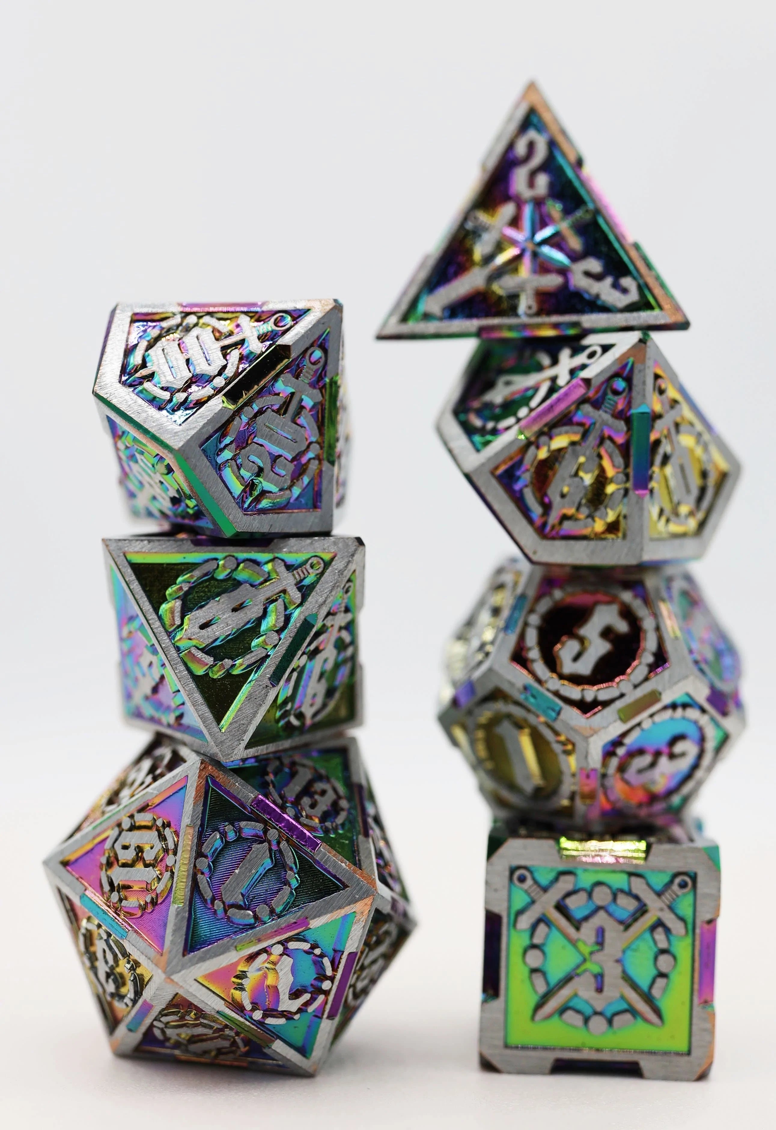 Foam Brain Holographic Sword Poly 7 Metal Set | Odin's Place