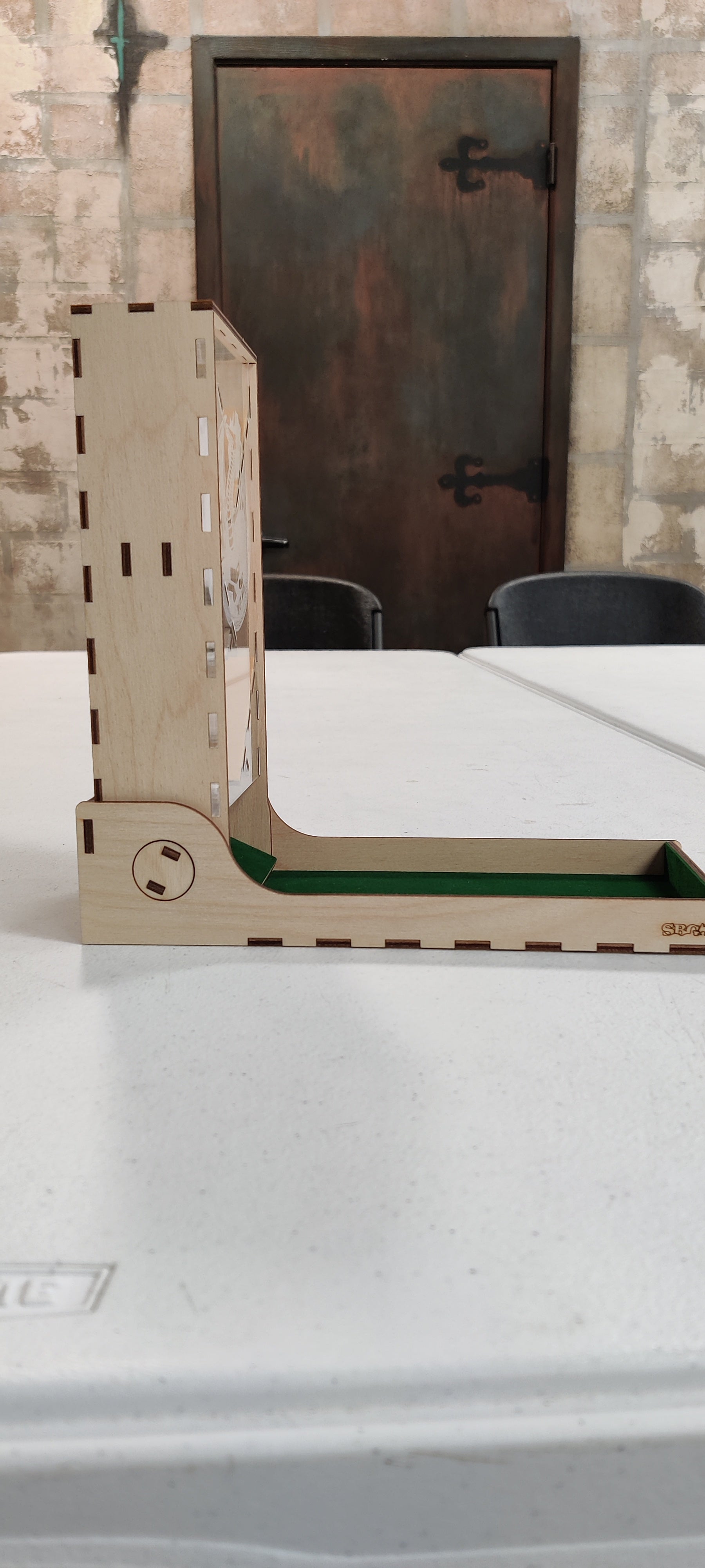 Sand Box Gaming Dice Tower - Dragon's Lair Logo | Odin's Place