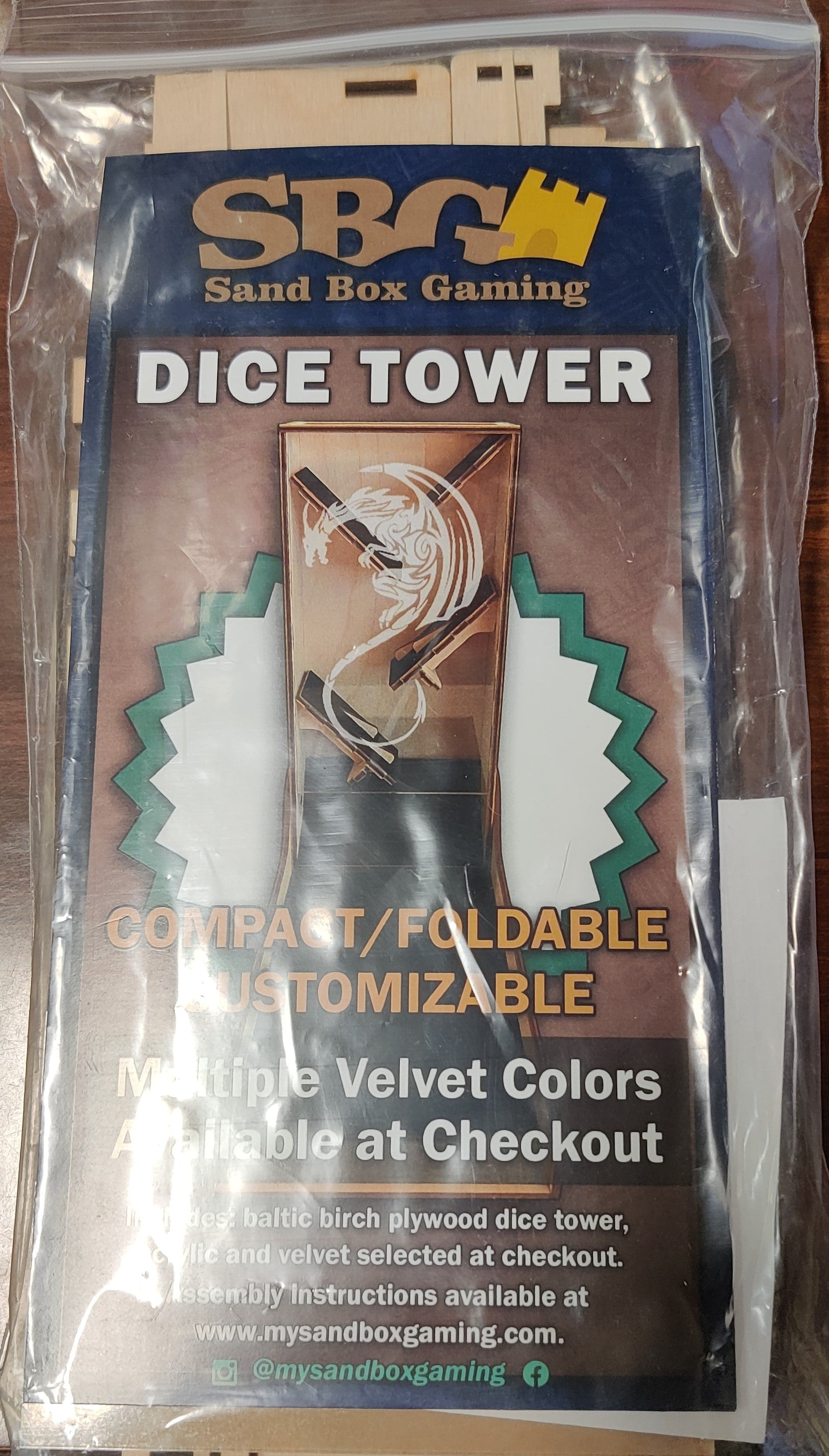 Sand Box Gaming Dice Tower - Dragon | Odin's Place