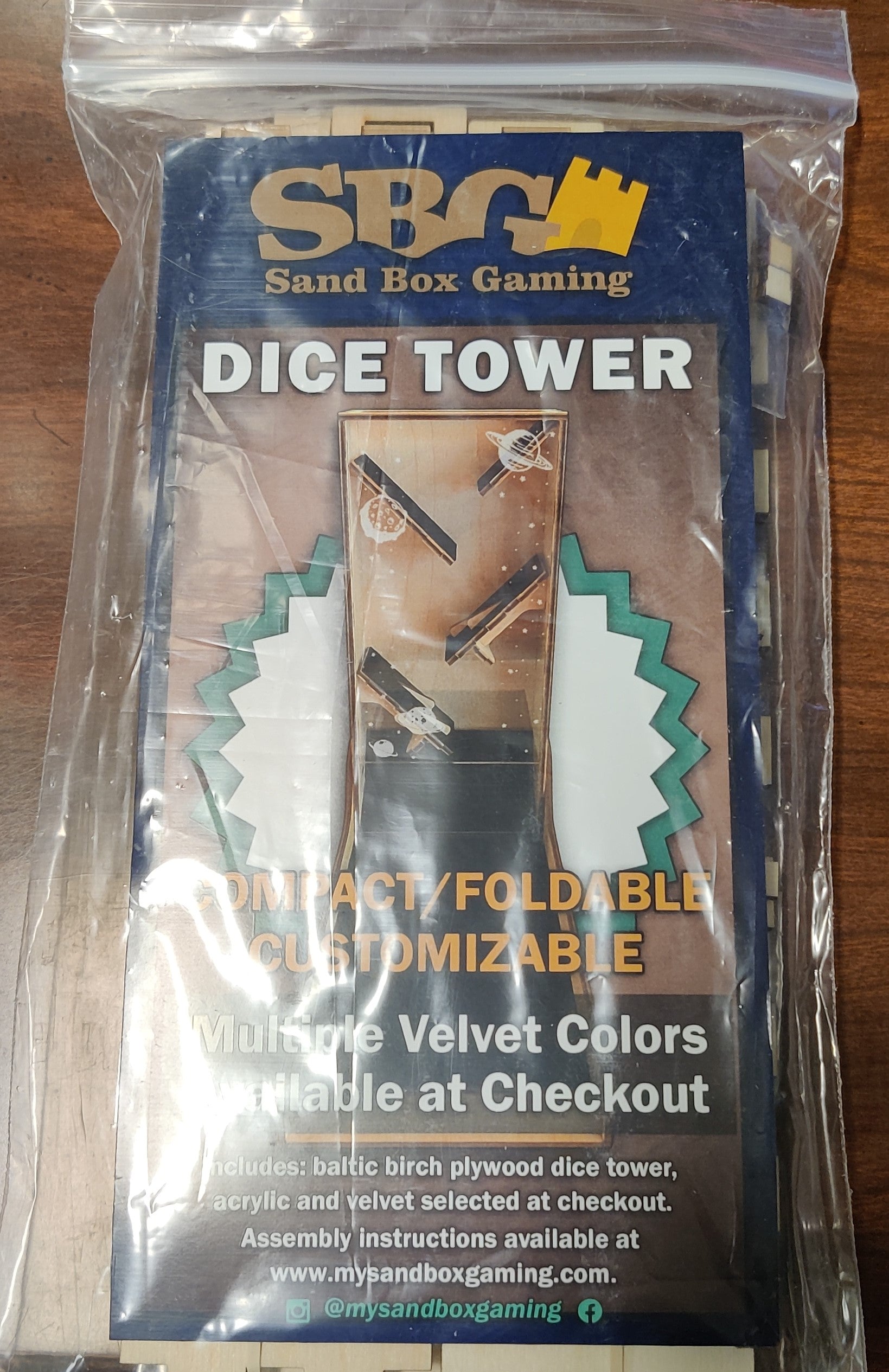 Sand Box Gaming Dice Tower - Planets | Odin's Place