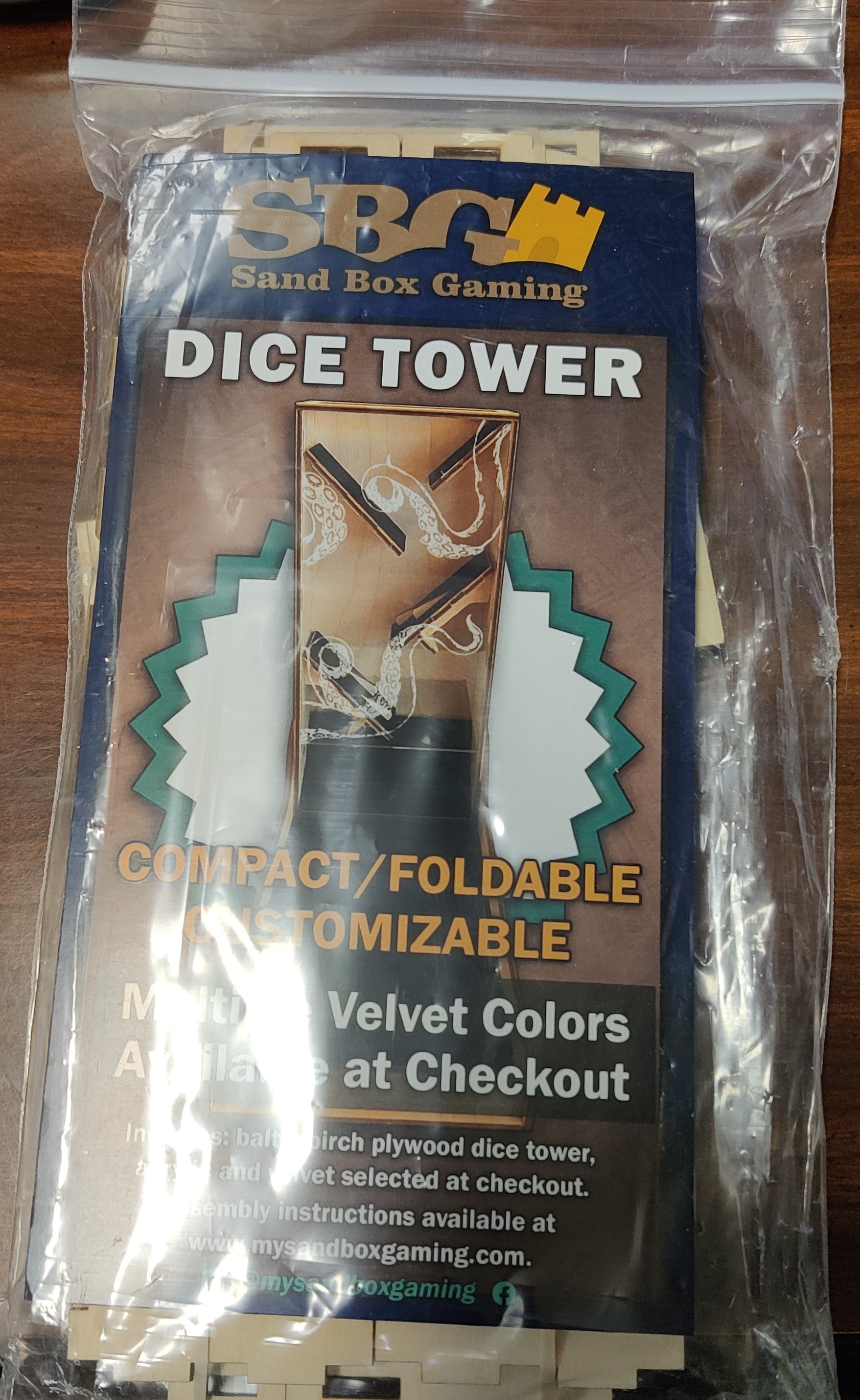 Sand Box Gaming Dice Tower - Tentacles | Odin's Place