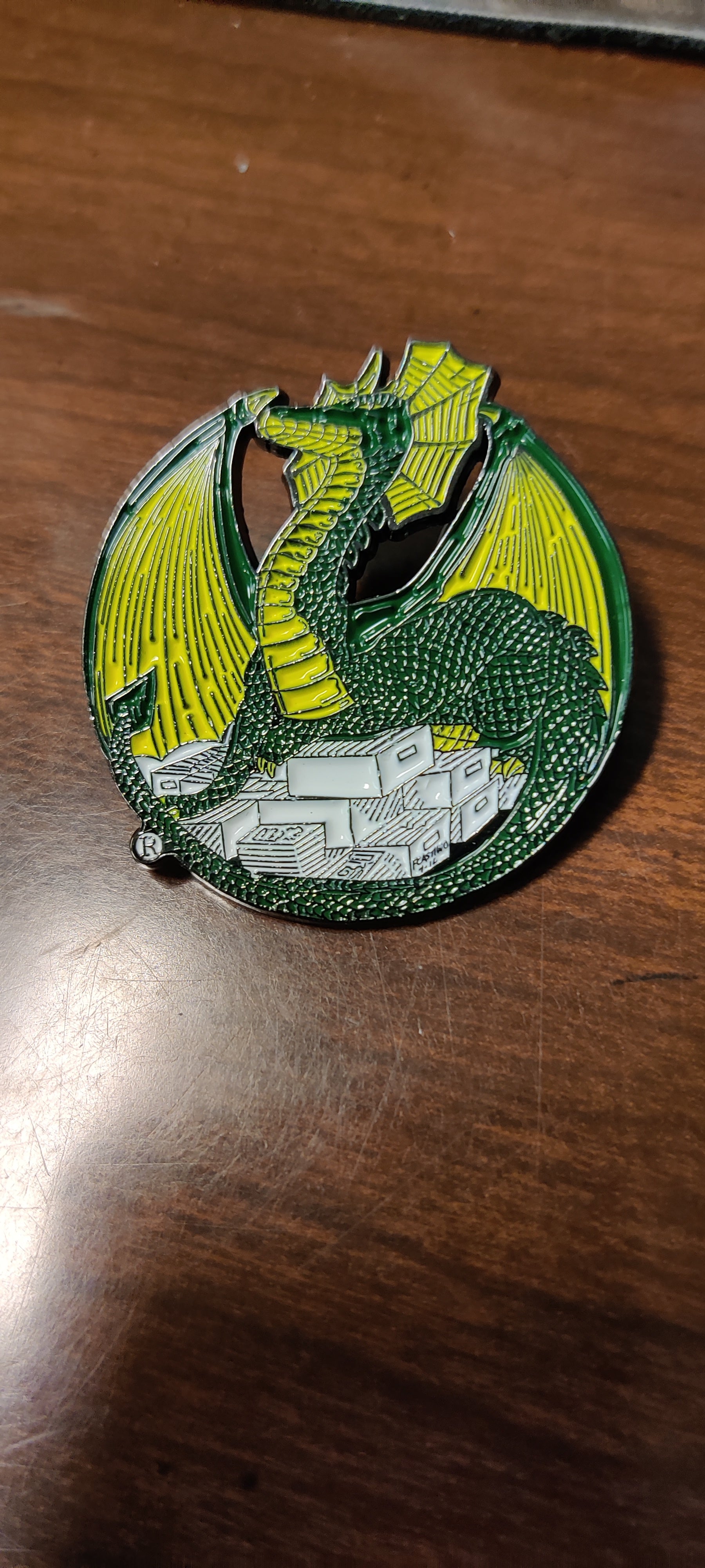Dragon's Lair Logo Enamel Pin | Odin's Place
