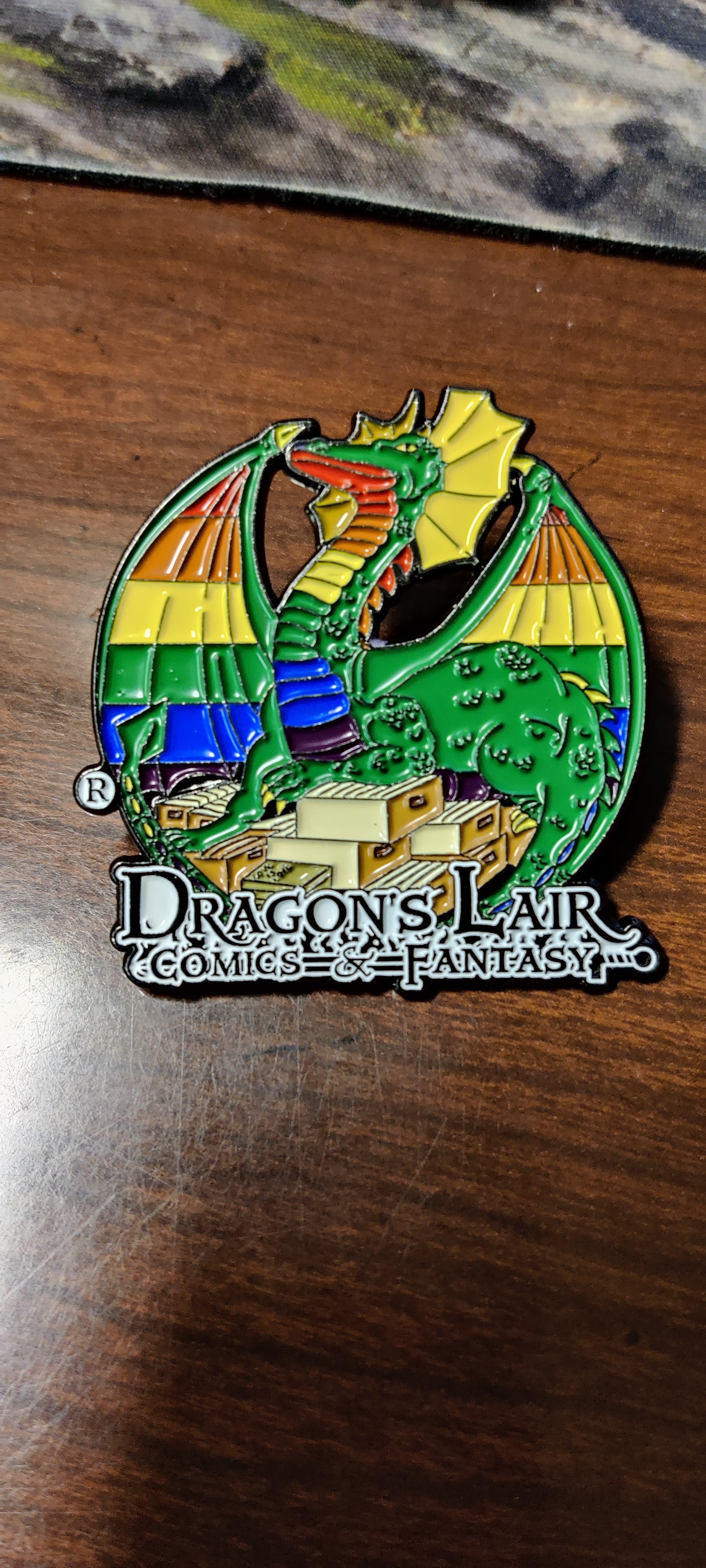 Dragon's Lair Logo Pride Enamel Pin | Odin's Place