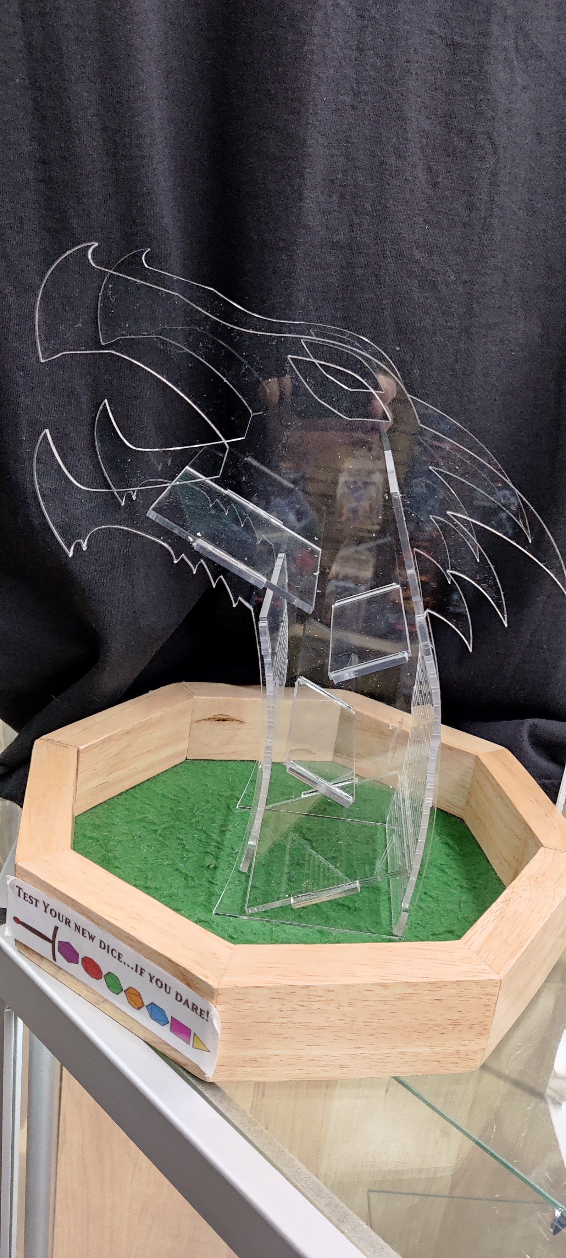 Game Habit Acrylic Dragon Dice Tower | Odin's Place