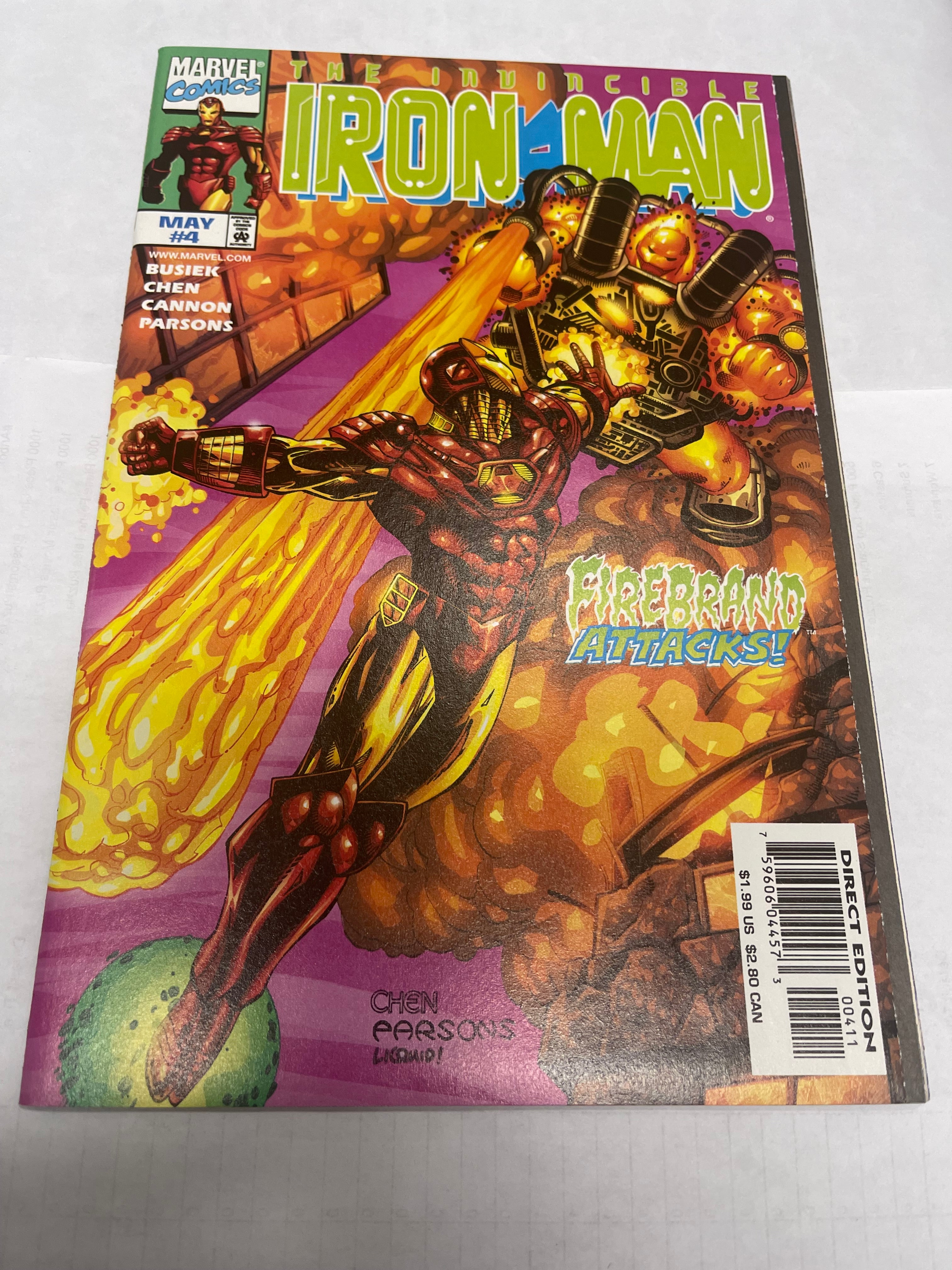 Invincible Iron Man #4 May 1998 | Odin's Place