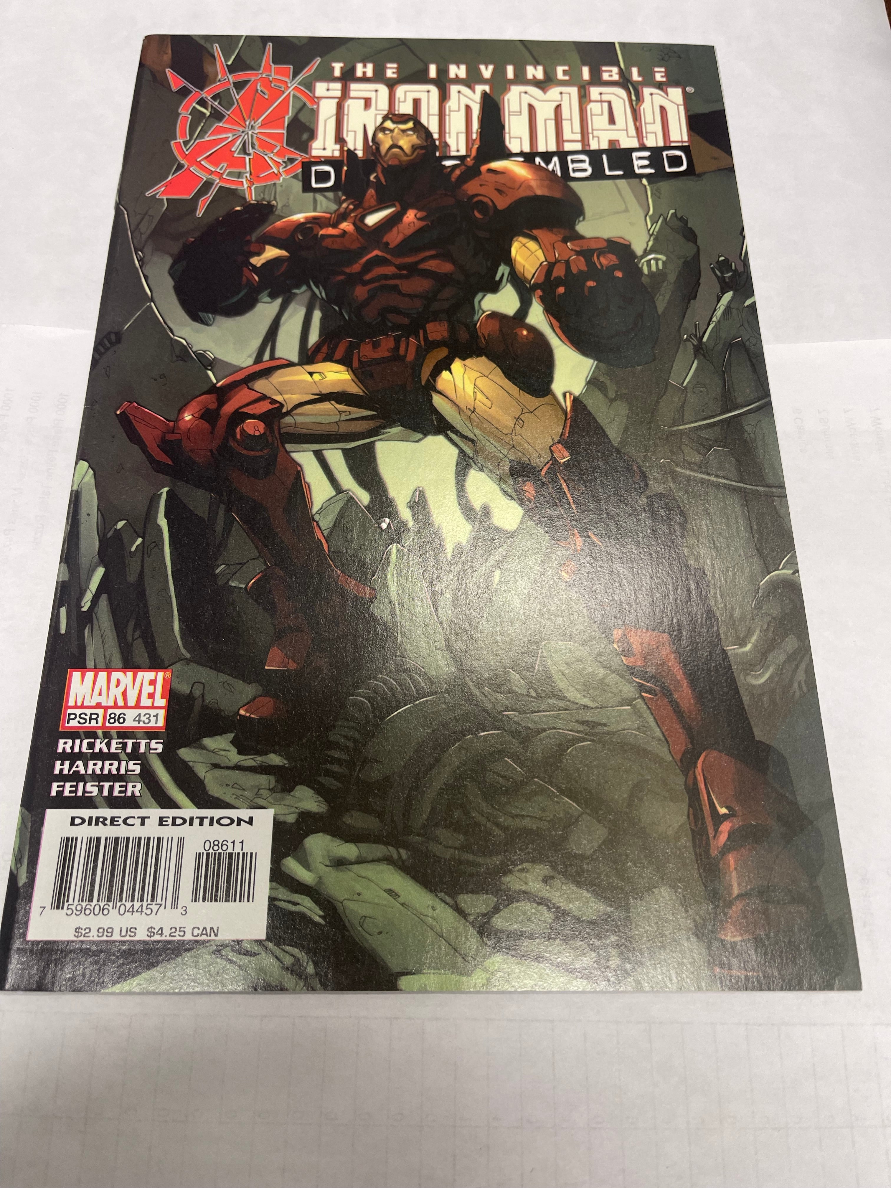 Invincible Iron Man Disassembled #86 September 2004 | Odin's Place