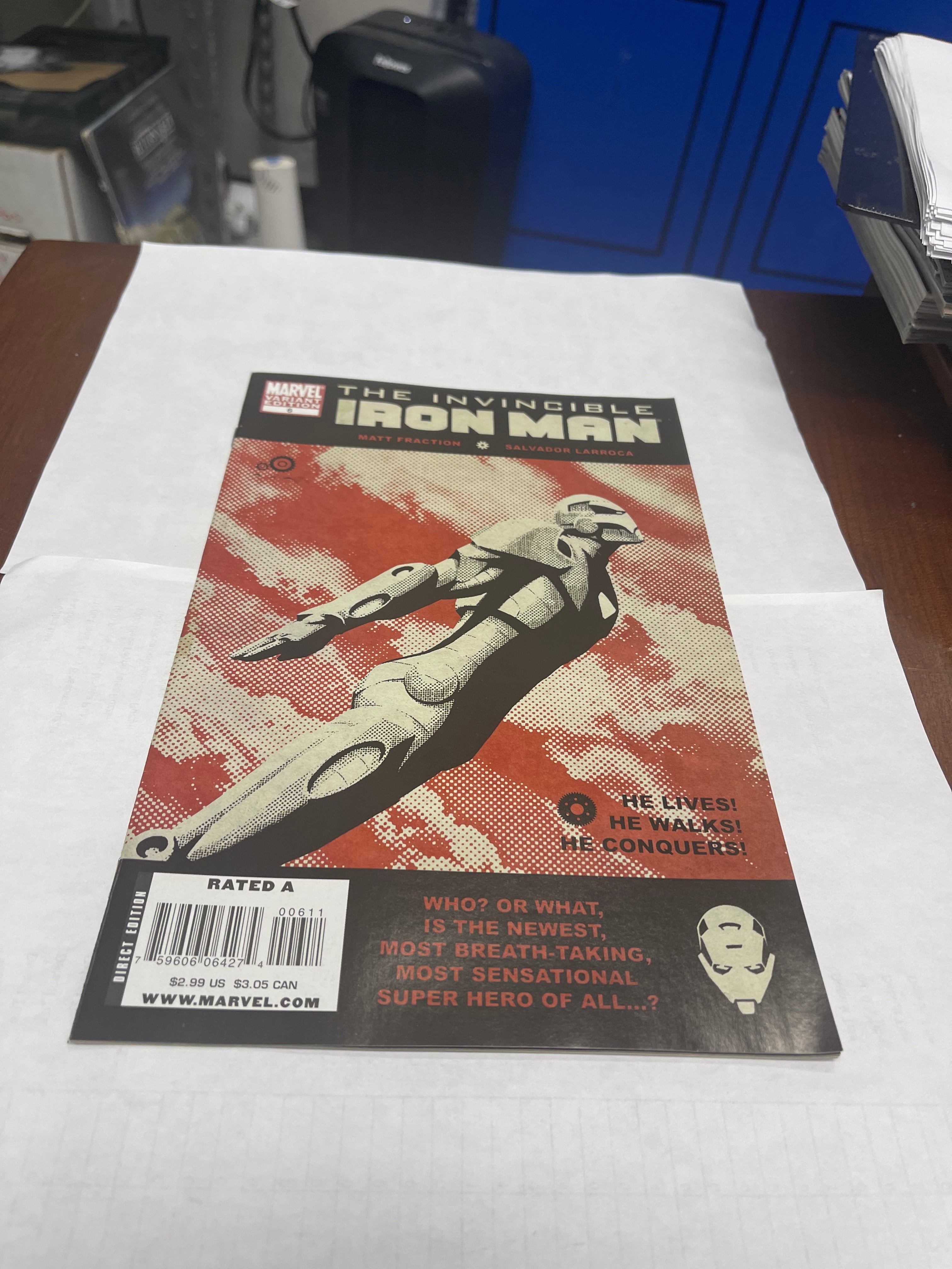 Invincible Iron Man #6 December 2008 Aja Variant | Odin's Place