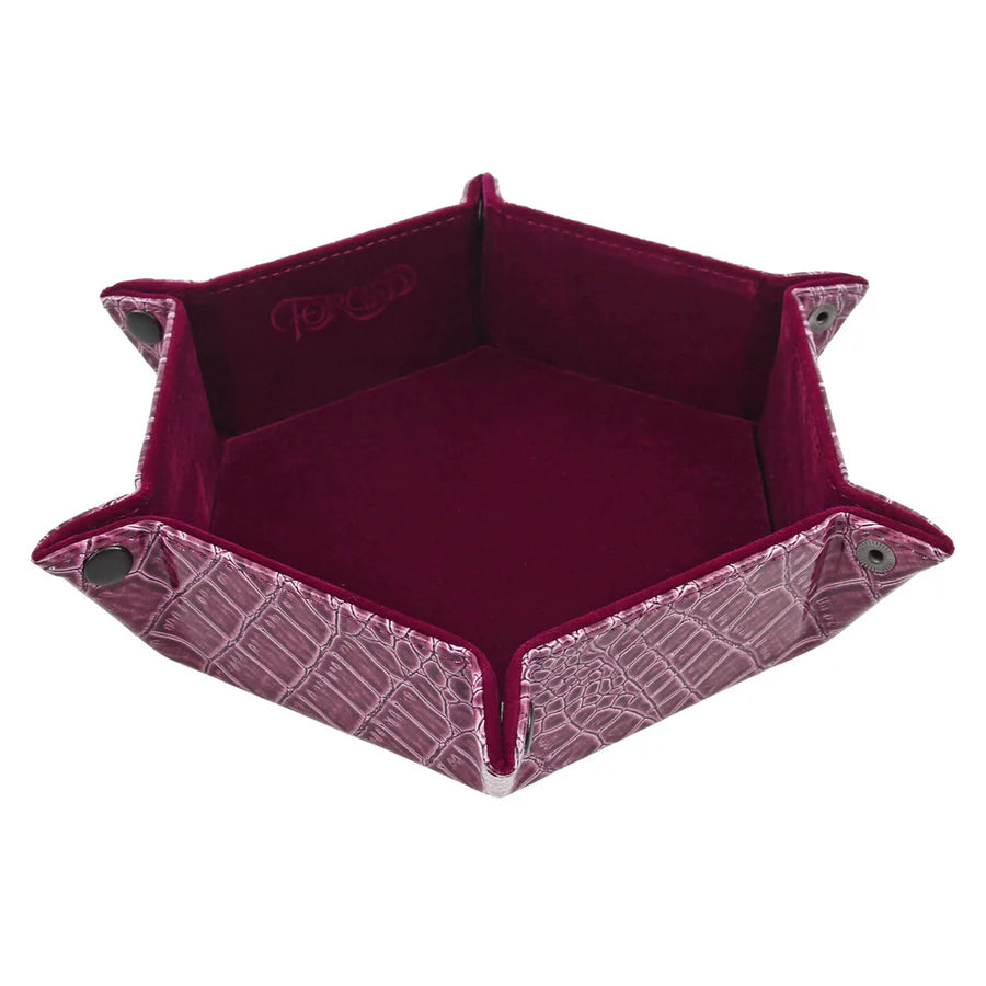 Forged Gaming Hexagon Snap Folding Dice Tray - Various Colors | Odin's Place