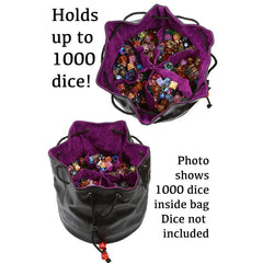 DO NOT USE-Forged Gaming Pouch of the Endless Hoard Dice Bag Brown with Black | Odin's Place