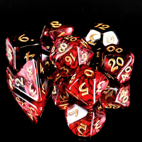 Die Hard Dice Elessia Kybr Inquisitor with Gold Poly 7 Set | Odin's Place