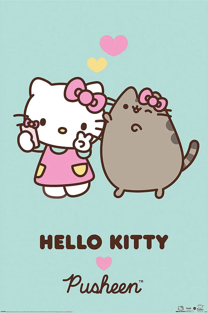 Poster: Hello Kitty and Pusheen Love | Odin's Place