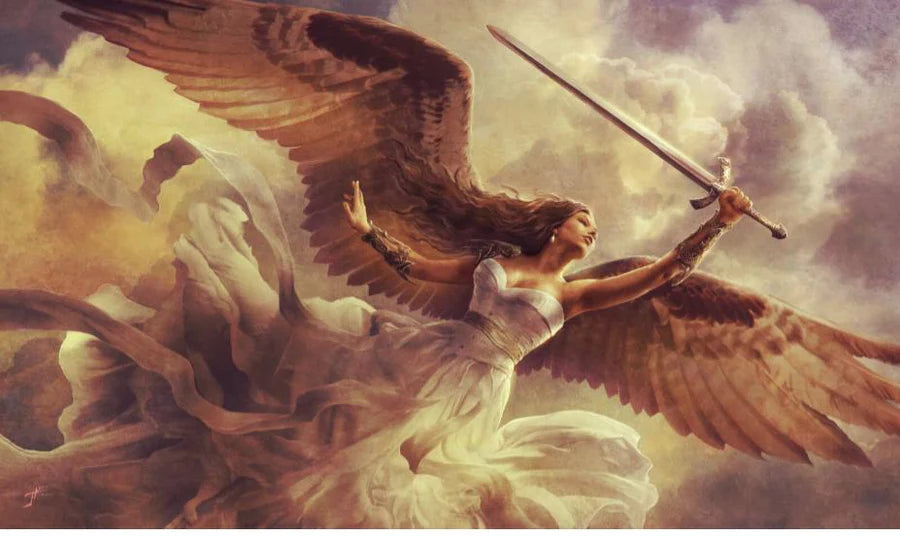 Gamer Mats White Angel Playmats | Odin's Place