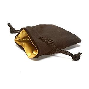 Koplow Small Dice bag Velvet Black and Gold | Odin's Place