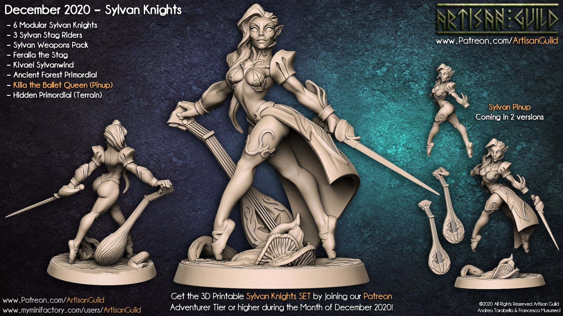 Dragon's Lair Printed Mini: Sylvan Knights Set | Odin's Place