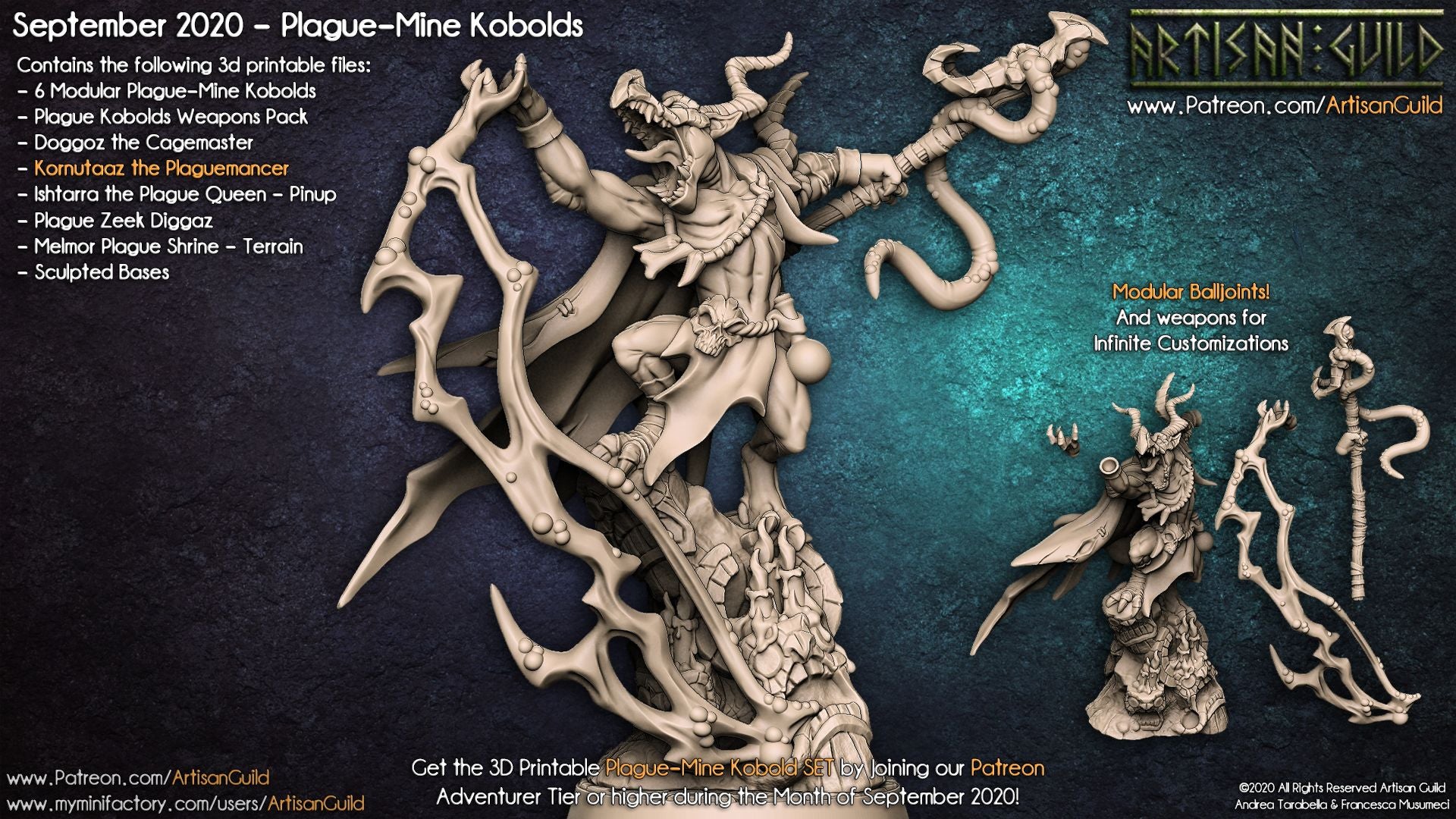 Dragon's Lair Printed Mini: Plague-Mine Kobolds Set | Odin's Place