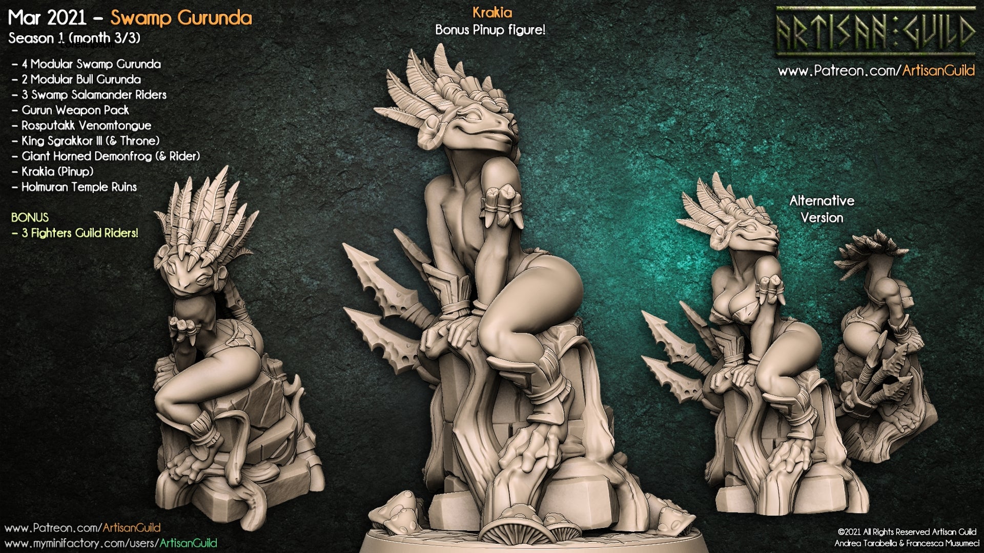 Dragon's Lair Printed Mini: Swamp Gurunda Set | Odin's Place