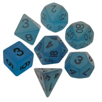 MDG Resin Glow Blue Poly 7 set | Odin's Place