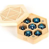 MDG Premium Wood Hexagon Dice Case: Maple | Odin's Place